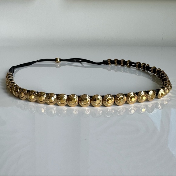 henri bendel Accessories - Henri Bendel Gold Beaded Headband